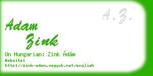 adam zink business card