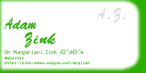 adam zink business card